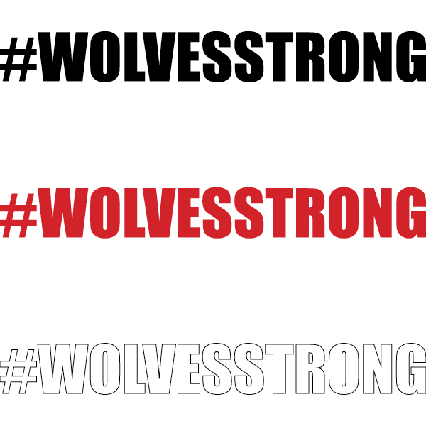 Wolves Strong Auto Decal
